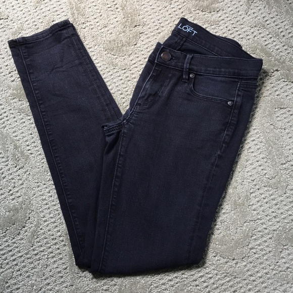 LOFT Denim - Loft modern skinny black jeans